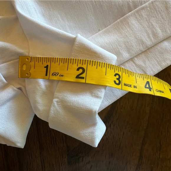 COZY White linen blend sustainable stretchy drawstring shorts Size XXL NWT - Picture 7 of 8